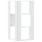 vidaXL Corner Bookcase 3-Tier White 50x50x102 cm Engineered Wood