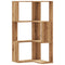 vidaXL Corner Bookcase 3-Tier Artisian Oak 50x50x102 cm Engineered Wood