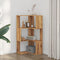 vidaXL Corner Bookcase 3-Tier Artisian Oak 50x50x102 cm Engineered Wood