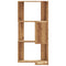vidaXL Corner Bookcase 3-Tier Artisian Oak 50x50x102 cm Engineered Wood