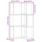 vidaXL Corner Bookcase 3-Tier Artisian Oak 50x50x102 cm Engineered Wood