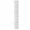vidaXL Wall Corner Shelf White 36.5x36.5x140 cm Engineered Wood