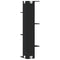 vidaXL Wall Corner Shelf Black 36.5x36.5x140 cm Engineered Wood