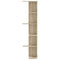 vidaXL Wall Corner Shelf Sonoma Oak 36.5x36.5x140 cm Engineered Wood