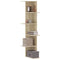 vidaXL Wall Corner Shelf Sonoma Oak 36.5x36.5x140 cm Engineered Wood