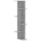 vidaXL Wall Corner Shelf Grey Sonoma 36.5x36.5x140 cm Engineered Wood