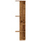 vidaXL Wall Corner Shelf Old Wood 36.5x36.5x140 cm Engineered Wood