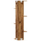 vidaXL Wall Corner Shelf Old Wood 36.5x36.5x140 cm Engineered Wood