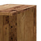 vidaXL Wall Corner Shelf Old Wood 36.5x36.5x140 cm Engineered Wood