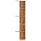 vidaXL Wall Corner Shelf Artisian Oak 36.5x36.5x140 cm Engineered Wood