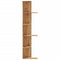 vidaXL Wall Corner Shelf Artisian Oak 36.5x36.5x140 cm Engineered Wood