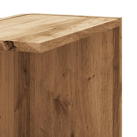 vidaXL Wall Corner Shelf Artisian Oak 36.5x36.5x140 cm Engineered Wood