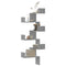 vidaXL Wall Corner Shelf Grey Sonoma 45x45x147 cm Engineered Wood