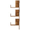 vidaXL Wall Corner Shelf Old Wood 45x45x147 cm Engineered Wood