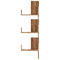vidaXL Wall Corner Shelf Artisian Oak 45x45x147 cm Engineered Wood