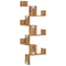 vidaXL Wall Corner Shelf Artisian Oak 45x45x147 cm Engineered Wood