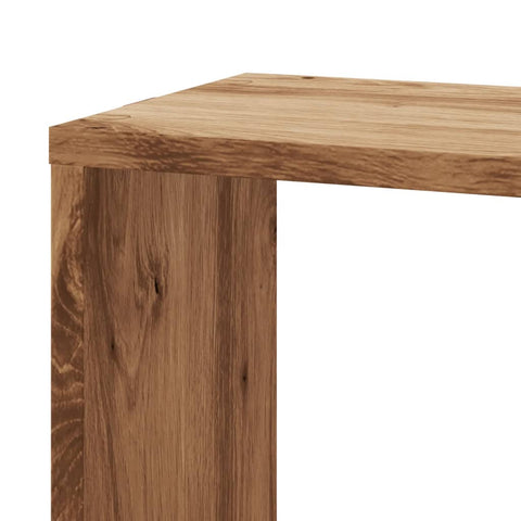 vidaXL Wall Corner Shelf Artisian Oak 45x45x147 cm Engineered Wood