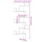 vidaXL Wall Corner Shelf Artisian Oak 45x45x147 cm Engineered Wood
