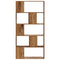 vidaXL Bookcase 5-Tier Old Wood 80.5x23.5x162.5 cm Engineered Wood