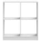 vidaXL Bookcase White 68.5x32x75 cm Engineered Wood