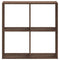 vidaXL Bookcase Brown Oak 68.5x32x68.5 cm Engineered Wood