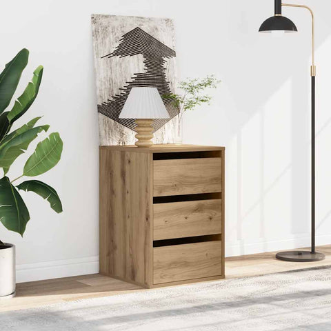 vidaXL Corner Chest of Drawers Artisian Oak 40x41x58 cm Engineered Wood