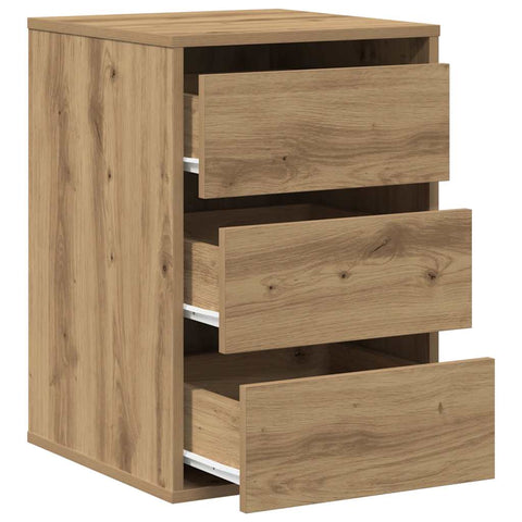 vidaXL Corner Chest of Drawers Artisian Oak 40x41x58 cm Engineered Wood