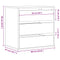 vidaXL Corner Chest of Drawers White 60x41x58 cm Engineered Wood