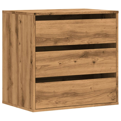 vidaXL Corner Chest of Drawers Artisian Oak 60x41x58 cm Engineered Wood