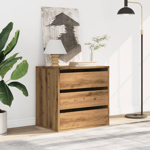 vidaXL Corner Chest of Drawers Artisian Oak 60x41x58 cm Engineered Wood