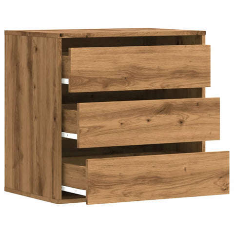 vidaXL Corner Chest of Drawers Artisian Oak 60x41x58 cm Engineered Wood