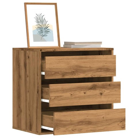 vidaXL Corner Chest of Drawers Artisian Oak 60x41x58 cm Engineered Wood