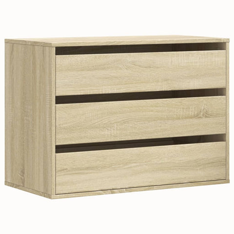 vidaXL Corner Chest of Drawers Sonoma Oak 80x41x58 cm Engineered Wood