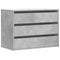 vidaXL Corner Chest of Drawers Concrete Grey 80x41x58 cm Engineered Wood