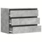 vidaXL Corner Chest of Drawers Concrete Grey 80x41x58 cm Engineered Wood