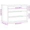 vidaXL Corner Chest of Drawers Concrete Grey 80x41x58 cm Engineered Wood