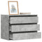 vidaXL Corner Chest of Drawers Concrete Grey 80x41x58 cm Engineered Wood