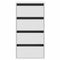 vidaXL Corner Chest of Drawers White 40x41x76 cm Engineered Wood
