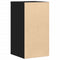 vidaXL Corner Chest of Drawers Black 40x41x76 cm Engineered Wood