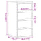 vidaXL Corner Chest of Drawers Black 40x41x76 cm Engineered Wood