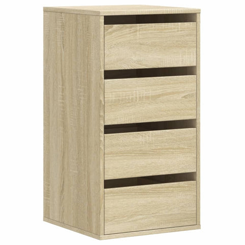 vidaXL Corner Chest of Drawers Sonoma Oak 40x41x76 cm Engineered Wood