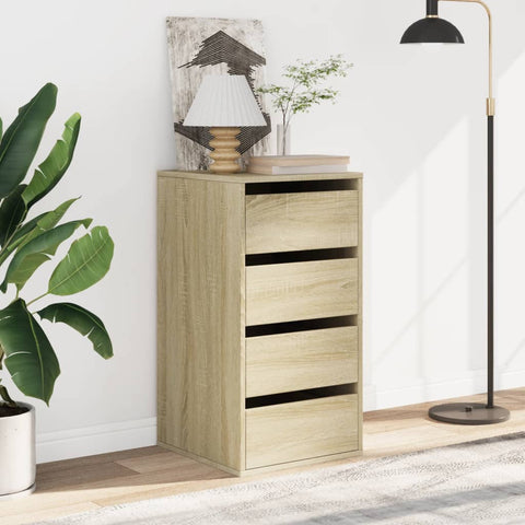vidaXL Corner Chest of Drawers Sonoma Oak 40x41x76 cm Engineered Wood