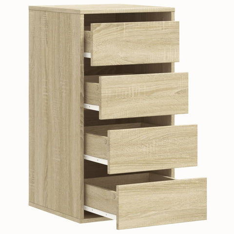 vidaXL Corner Chest of Drawers Sonoma Oak 40x41x76 cm Engineered Wood