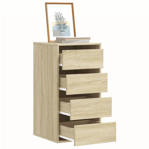 vidaXL Corner Chest of Drawers Sonoma Oak 40x41x76 cm Engineered Wood