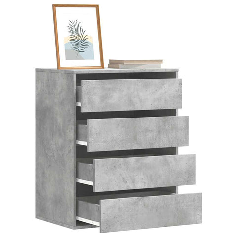 vidaXL Corner Chest of Drawers Concrete Grey 60x41x76 cm Engineered Wood