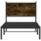 vidaXL Metal Bed Frame without Mattress Smoked Oak 80x200 cm