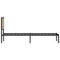 vidaXL Metal Bed Frame without Mattress Sonoma Oak 90x190 cm Single