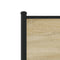 vidaXL Metal Bed Frame without Mattress Sonoma Oak 90x190 cm Single