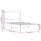 vidaXL Metal Bed Frame without Mattress Sonoma Oak 90x190 cm Single
