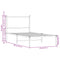 vidaXL Metal Bed Frame without Mattress Sonoma Oak 90x200 cm